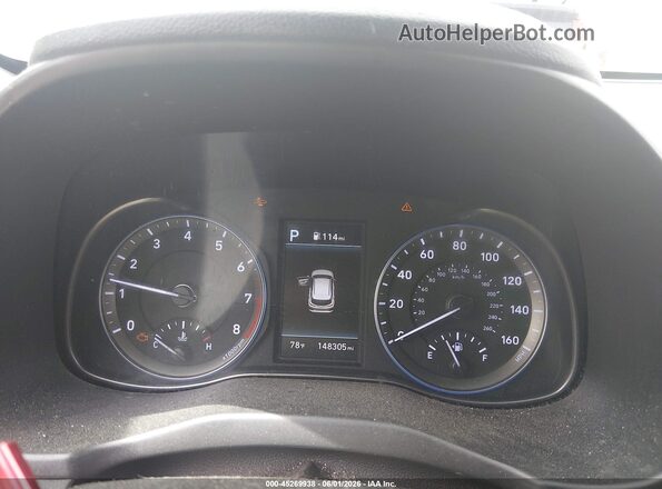 KM8K53A51MU658166 2021 HYUNDAI KONA Gray უკანა სავარძლების ხედი