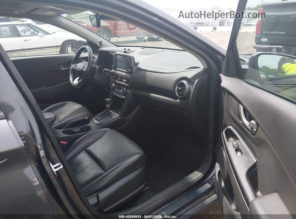 KM8K53A51MU658166 2021 HYUNDAI KONA Gray წინა სალონის ხედი
