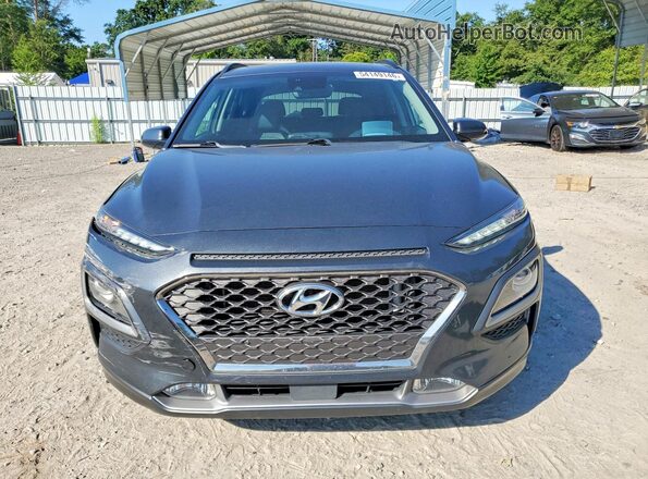 KM8K53A53JU071382 2018 HYUNDAI KONA Charcoal Вид спереду
