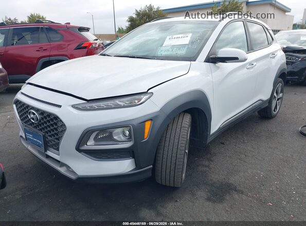 KM8K53A56MU608850 2021 HYUNDAI KONA White Przód lewy