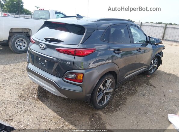 KM8K53A57MU626290 2021 HYUNDAI KONA Серый Задняя правая четверть