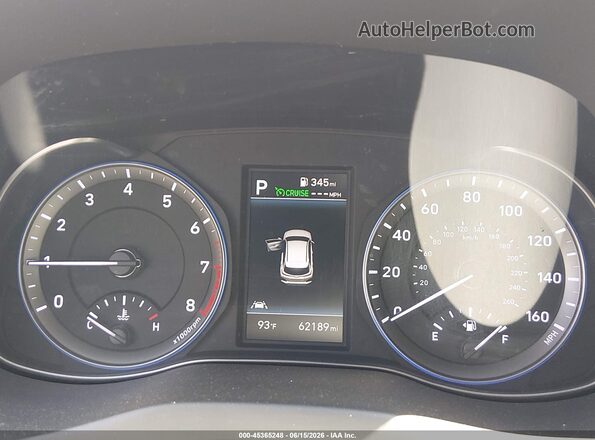 KM8K53A57MU732528 2021 HYUNDAI KONA White Widok tylnych siedzeń