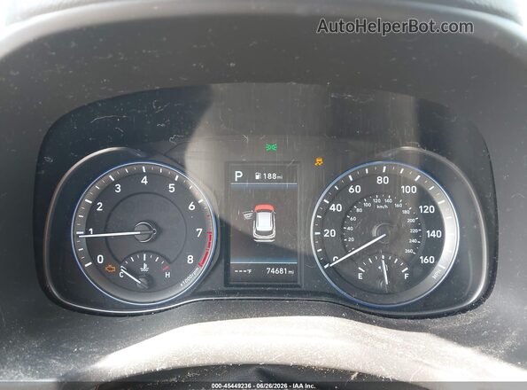 KM8K53A59KU229709 2019 HYUNDAI KONA Серый Вид задних сидений