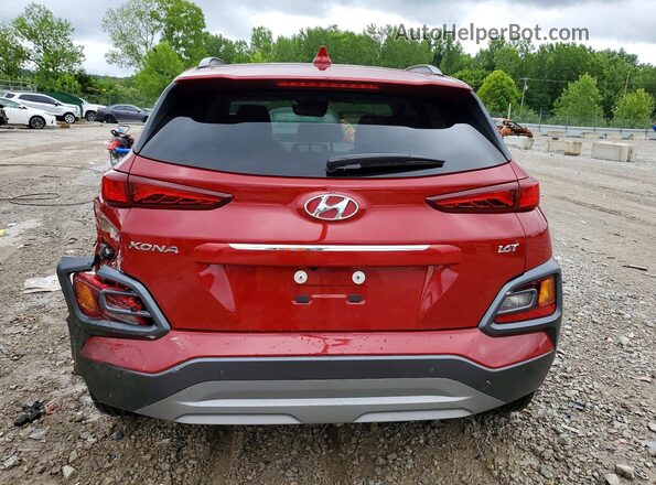 KM8K53A5XMU614408 2021 HYUNDAI KONA Burgundy Widok z tyłu