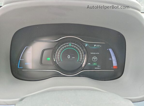 KM8K53AG9LU072038 2020 HYUNDAI KONA White Vista del cuadro de instrumentos