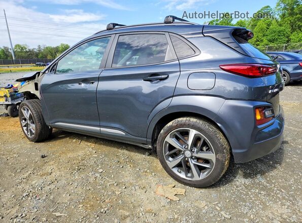 KM8K5CA50MU730331 2021 HYUNDAI KONA Gray Հետևի ձախ