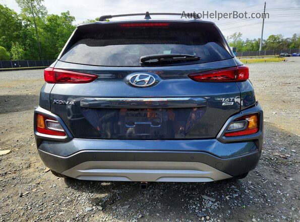 KM8K5CA50MU730331 2021 HYUNDAI KONA Gray Հետևի տեսք