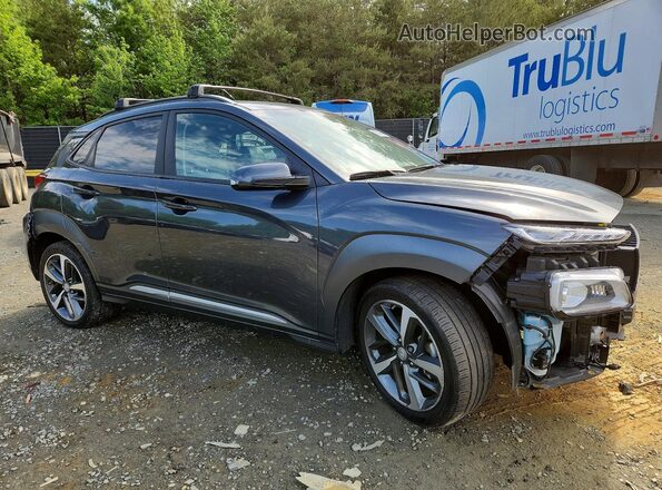 KM8K5CA50MU730331 2021 HYUNDAI KONA Gray Առջևի աջ