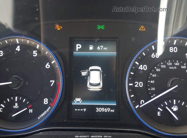 KM8K5CA53MU740318 2021 HYUNDAI KONA Gray 