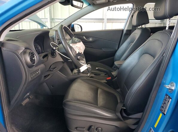 KM8K5CA56LU464523 2020 HYUNDAI KONA Blue წინა სალონის ხედი