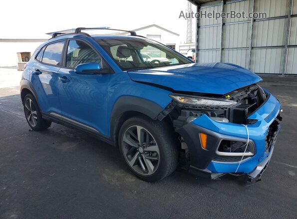 KM8K5CA56LU464523 2020 HYUNDAI KONA Blue წინა მარჯვენა