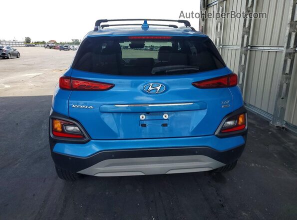 KM8K5CA56LU464523 2020 HYUNDAI KONA Blue უკანა ხედი