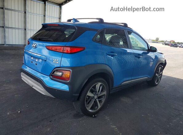 KM8K5CA56LU464523 2020 HYUNDAI KONA Blue უკანა მარჯვენა