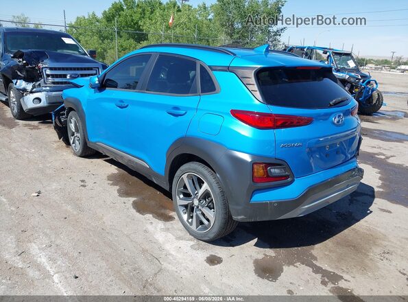KM8K5CA57MU601292 2021 HYUNDAI KONA Blue Tył lewy