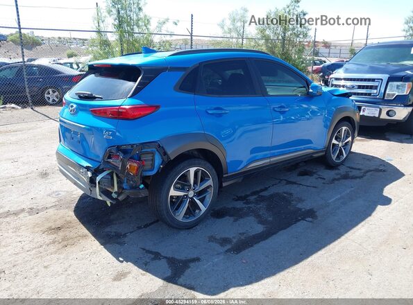 KM8K5CA57MU601292 2021 HYUNDAI KONA Blue Tył prawy