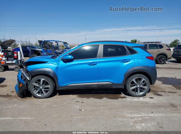 KM8K5CA57MU601292 2021 HYUNDAI KONA Blue Widok wnętrza 360 stopni