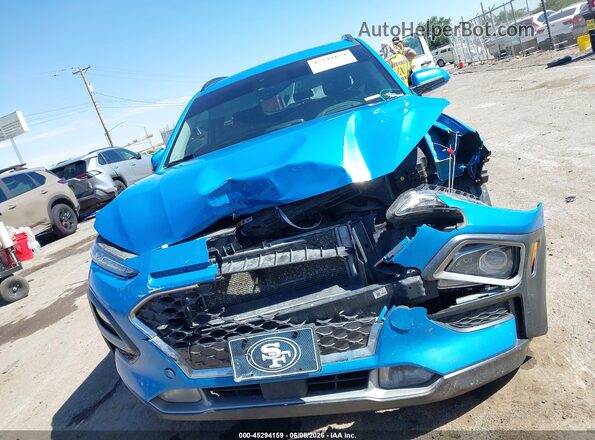 KM8K5CA57MU601292 2021 HYUNDAI KONA Blue Widok z przodu