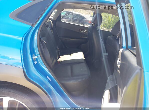 KM8K5CA57MU601292 2021 HYUNDAI KONA Blue Widok naklejki z numerem VIN