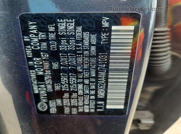 KM8K62AA4MU741031 2021 HYUNDAI KONA Gray VIN կոդի պիտակի տեսք