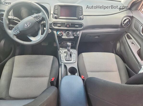 KM8K62AA4MU741031 2021 HYUNDAI KONA Gray Առջևի վահանակի տեսք
