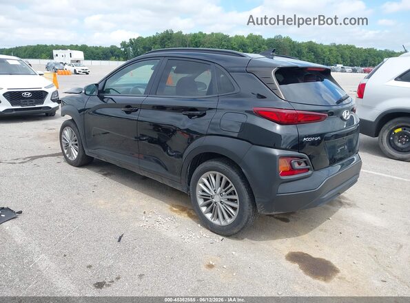 KM8K62AA7LU459142 2020 HYUNDAI KONA Black უკანა მარცხენა