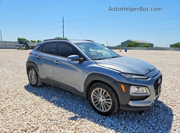 KM8K62AA8MU662543 2021 HYUNDAI KONA Blue Delantero derecho
