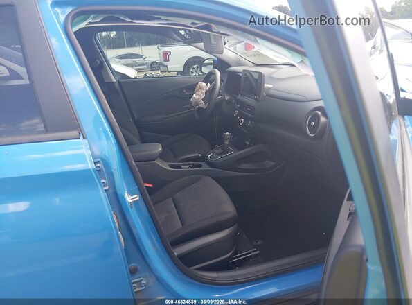 KM8K62AB0PU947539 2023 HYUNDAI KONA Blue Widok wnętrza z przodu