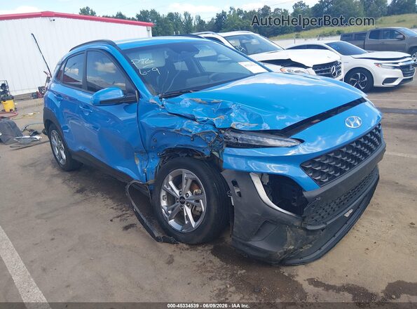 KM8K62AB0PU947539 2023 HYUNDAI KONA Blue Widok z przodu
