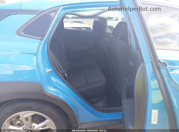KM8K62AB0PU947539 2023 HYUNDAI KONA Blue Widok naklejki z numerem VIN