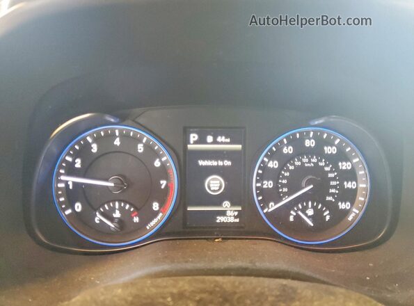 KM8K62AB1NU860455 2022 HYUNDAI KONA Red Vista del cuadro de instrumentos