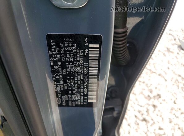 KM8K62AB2NU788911 2022 HYUNDAI KONA Серый 