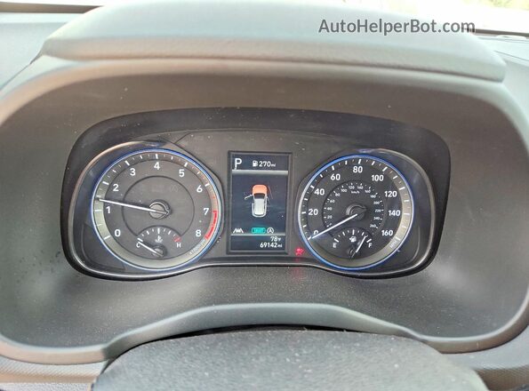 KM8K62AB3PU008417 2023 HYUNDAI KONA Черный Вид щитка приборов