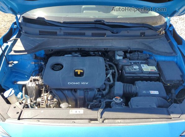 KM8K6CAA4JU181528 2018 HYUNDAI KONA Blue Вид задньої частини салону