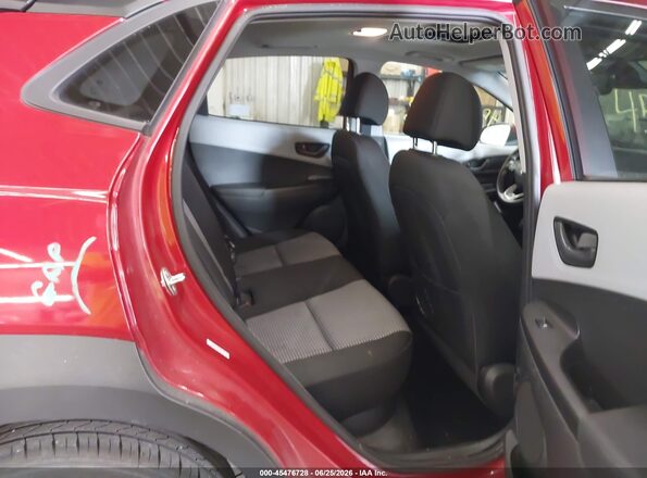 KM8K6CAA6MU677578 2021 HYUNDAI KONA Red Vista de la etiqueta del VIN