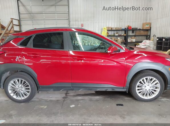 KM8K6CAA6MU677578 2021 HYUNDAI KONA Red Vista interior trasera