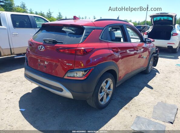 KM8K6CAB1NU762872 2022 HYUNDAI KONA Red Trasero derecho