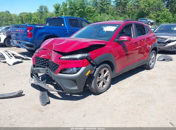KM8K6CAB1NU762872 2022 HYUNDAI KONA Red Vista tres cuartos delantera izquierda