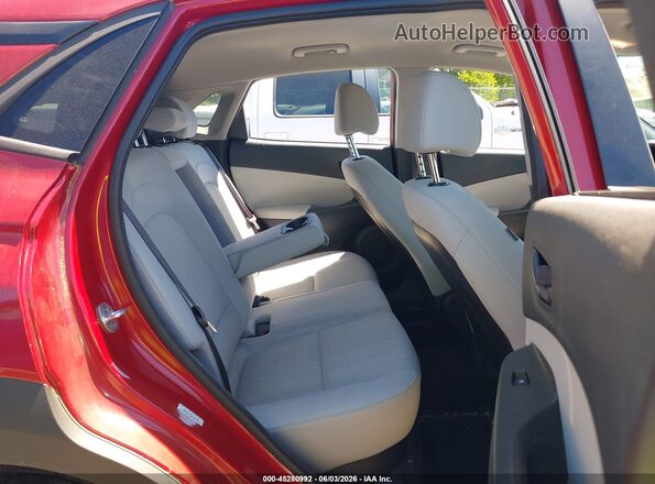 KM8K6CAB1NU762872 2022 HYUNDAI KONA Red Vista de la etiqueta del VIN