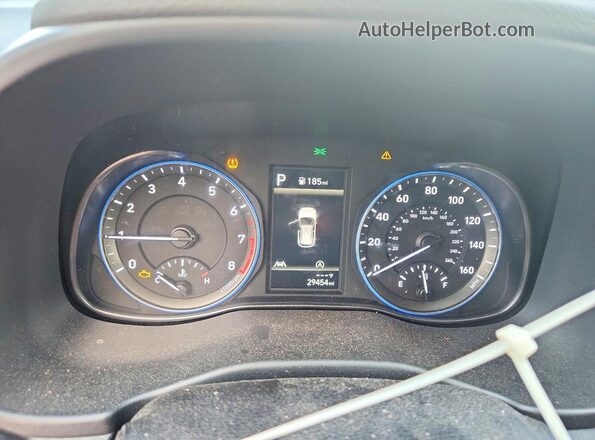 KM8K6CAB1PU041292 2023 HYUNDAI KONA Черный Вид щитка приборов