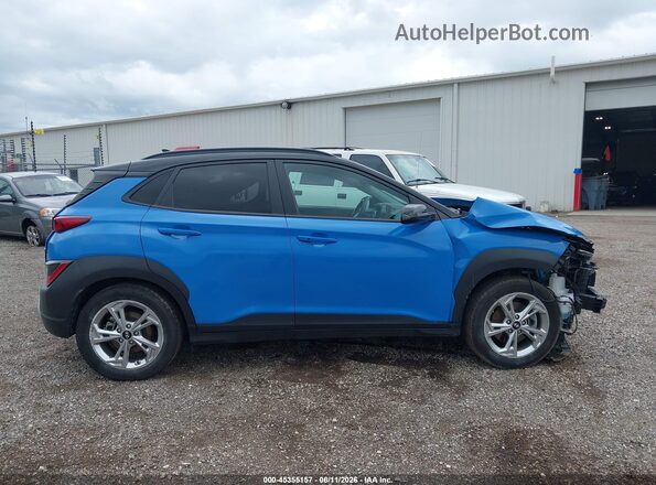 KM8K6CAB2NU778210 2022 HYUNDAI KONA Blue Rear interior view