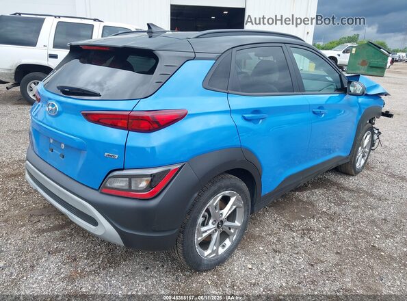 KM8K6CAB2NU778210 2022 HYUNDAI KONA Blue Rear right