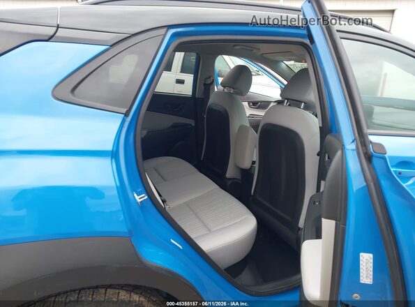 KM8K6CAB2NU778210 2022 HYUNDAI KONA Blue VIN sticker view