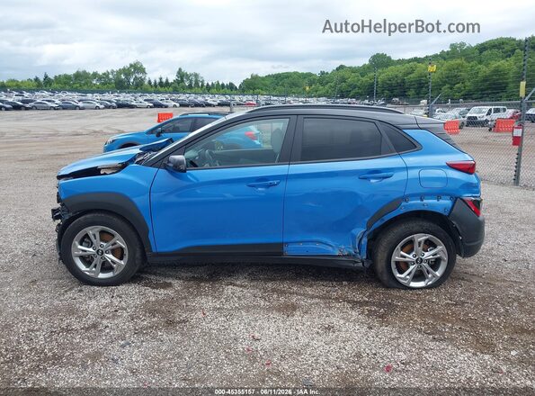 KM8K6CAB2NU778210 2022 HYUNDAI KONA Blue 360 interior view