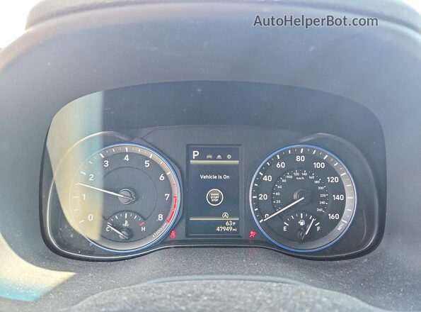 KM8K6CAB2NU825073 2022 HYUNDAI KONA Red Սարքավորումների վահանակի տեսք
