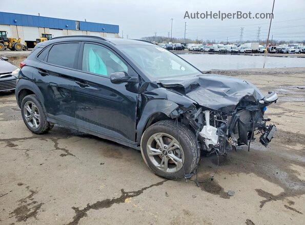 KM8K6CAB2PU059378 2023 HYUNDAI KONA Черный Передняя правая четверть