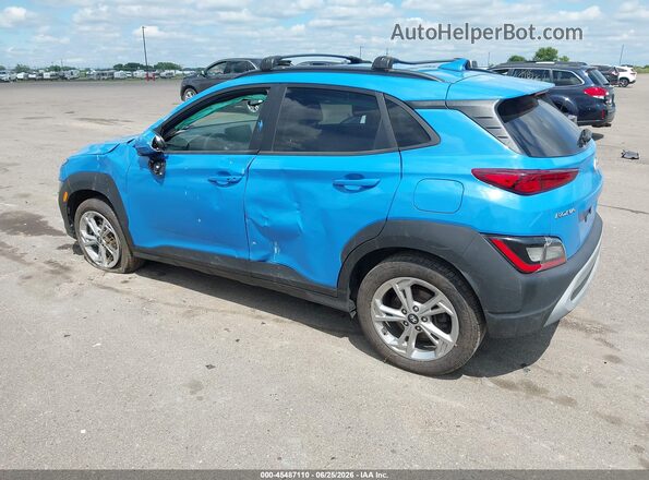 KM8K6CAB3NU805009 2022 HYUNDAI KONA Blue Rear left