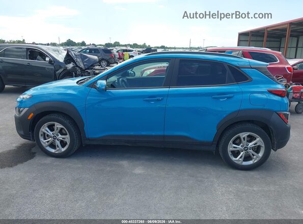 KM8K6CAB5NU807019 2022 HYUNDAI KONA Light Blue Widok wnętrza 360 stopni