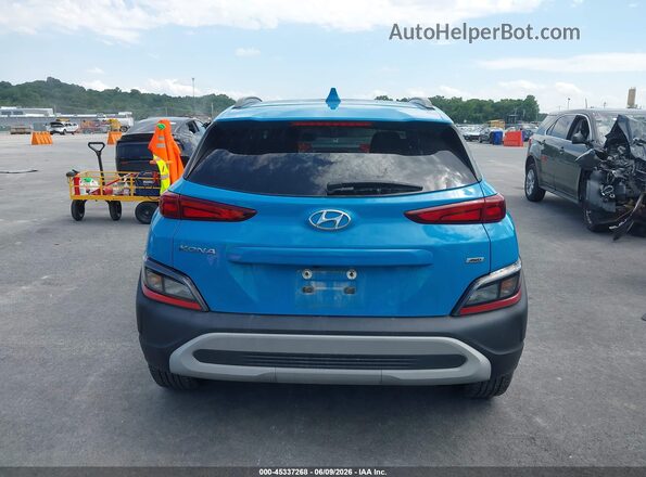 KM8K6CAB5NU807019 2022 HYUNDAI KONA Light Blue 