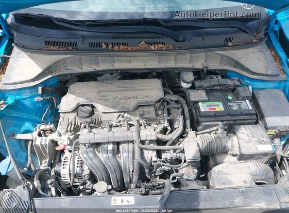 KM8K6CAB5NU807019 2022 HYUNDAI KONA Light Blue Widok z tyłu