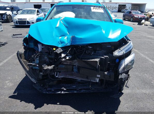 KM8K6CAB7NU902486 2022 HYUNDAI KONA Light Blue Вид спереду